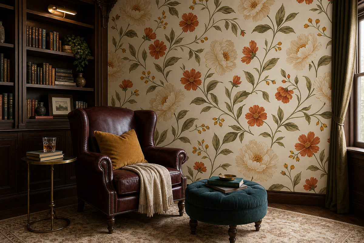 Cream Design Wallpaper Mural product view
