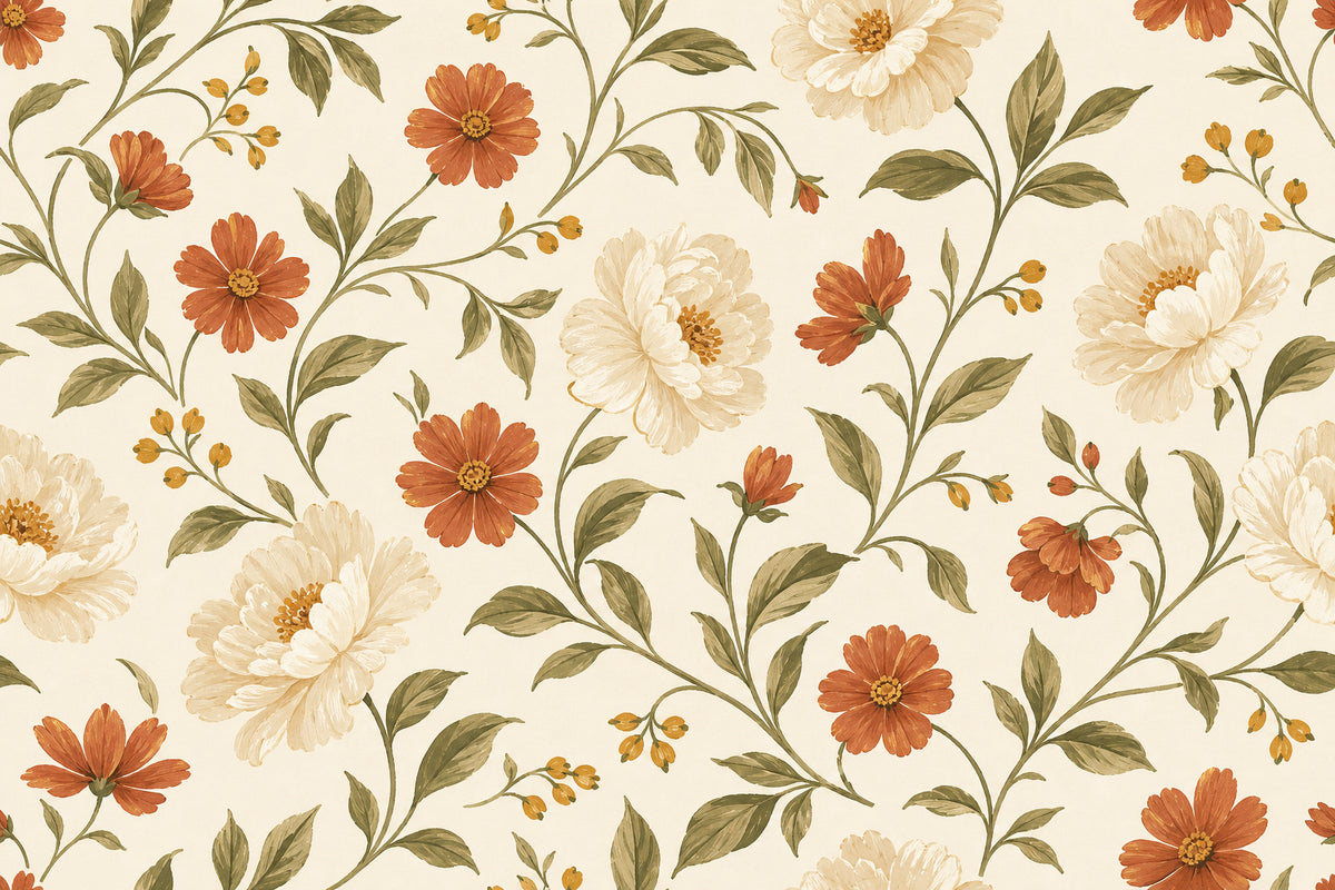 Cream Design Wallpaper Mural product view