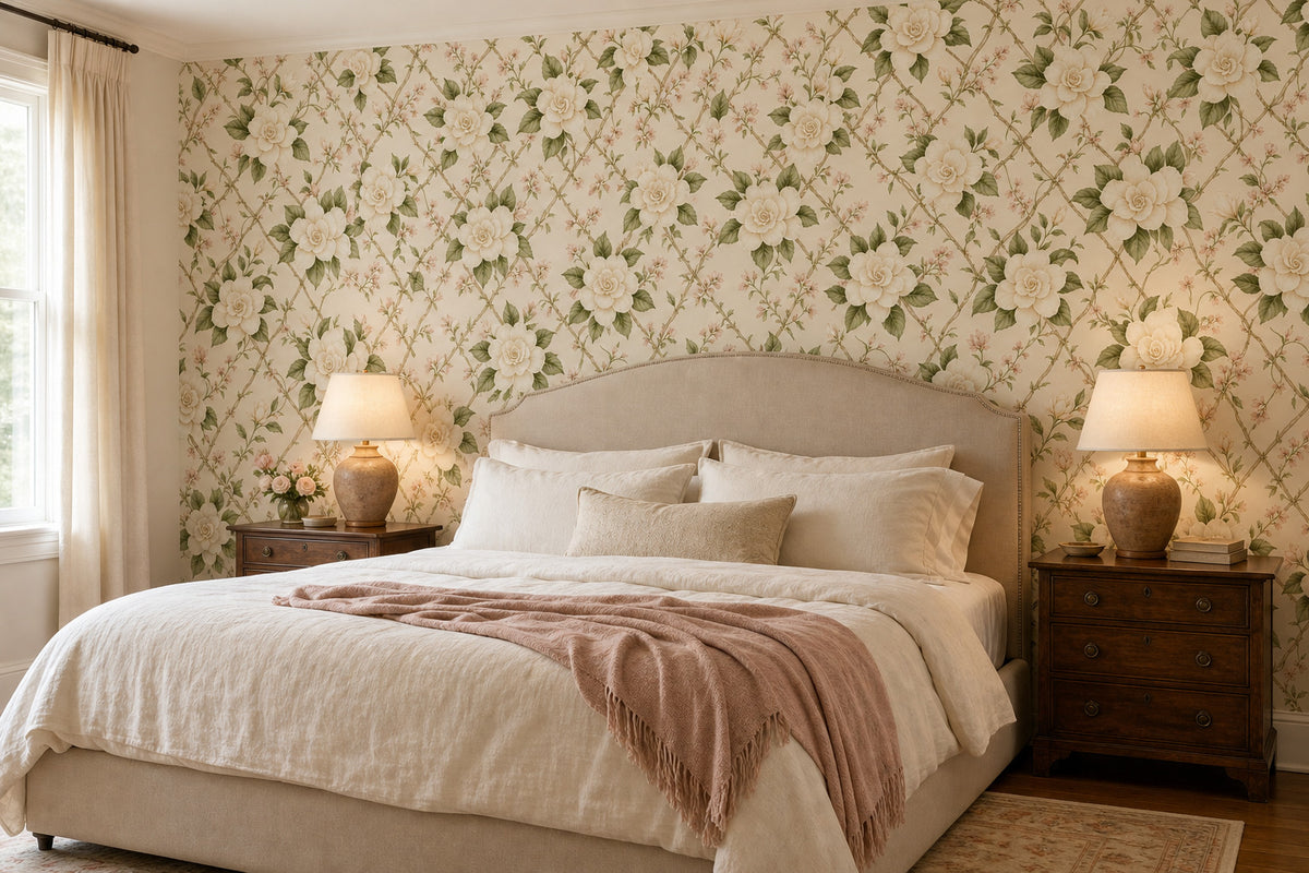 Cream Design Wallpaper Mural product view