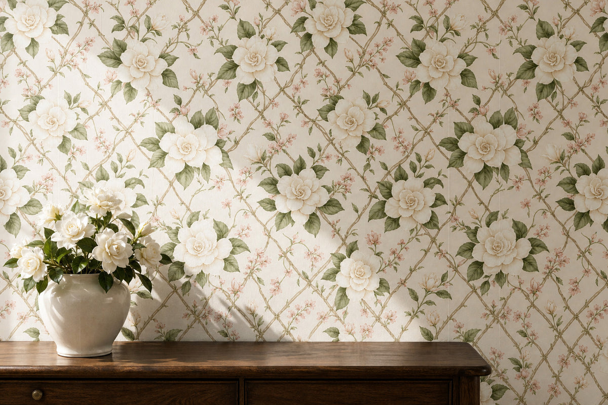 Cream Design Wallpaper Mural product view
