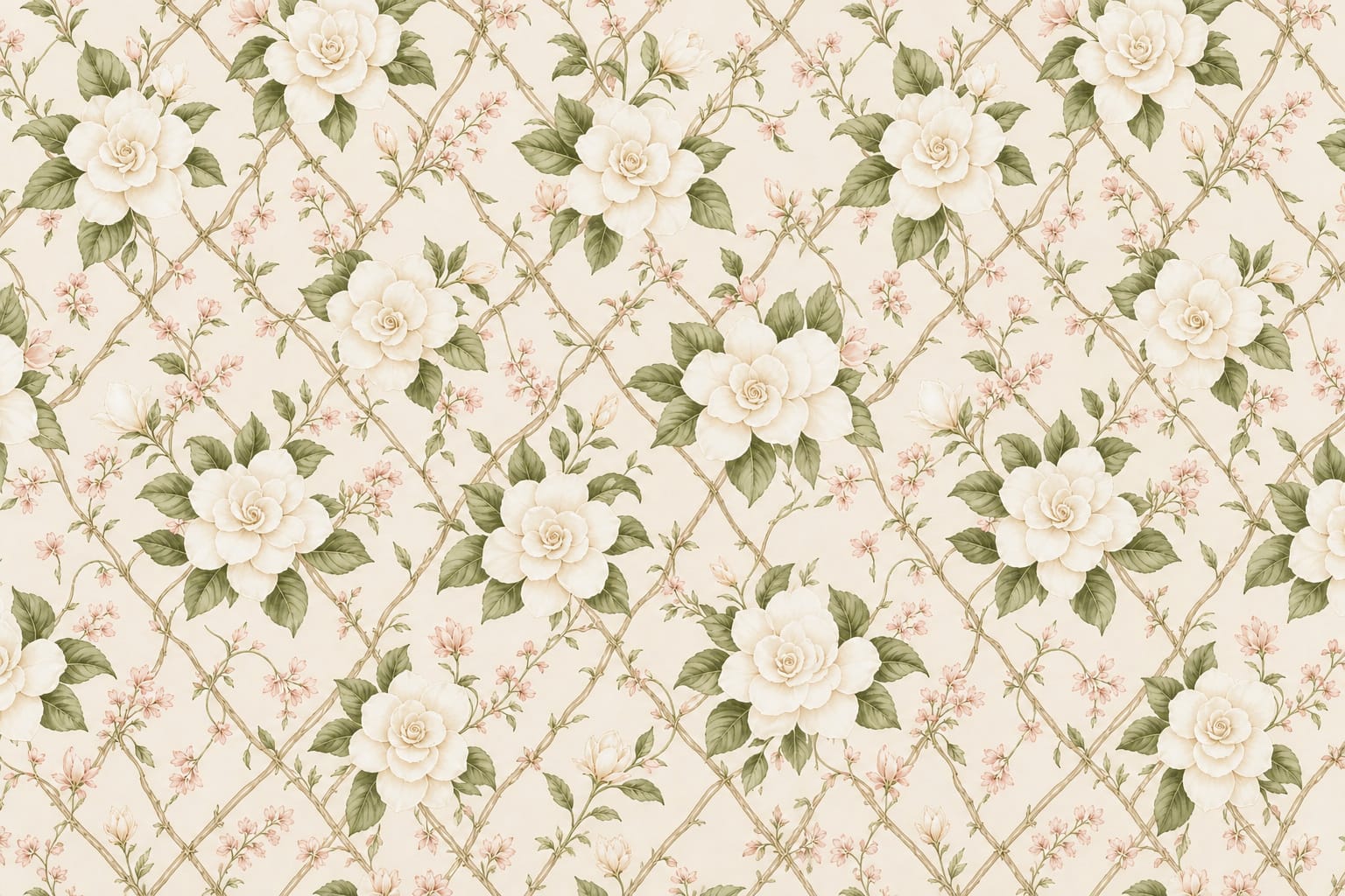 Cream Design Wallpaper Mural