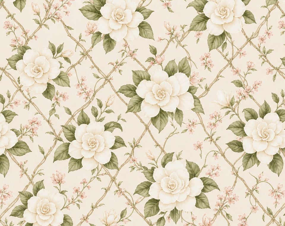 Cream Design Wallpaper Mural product view