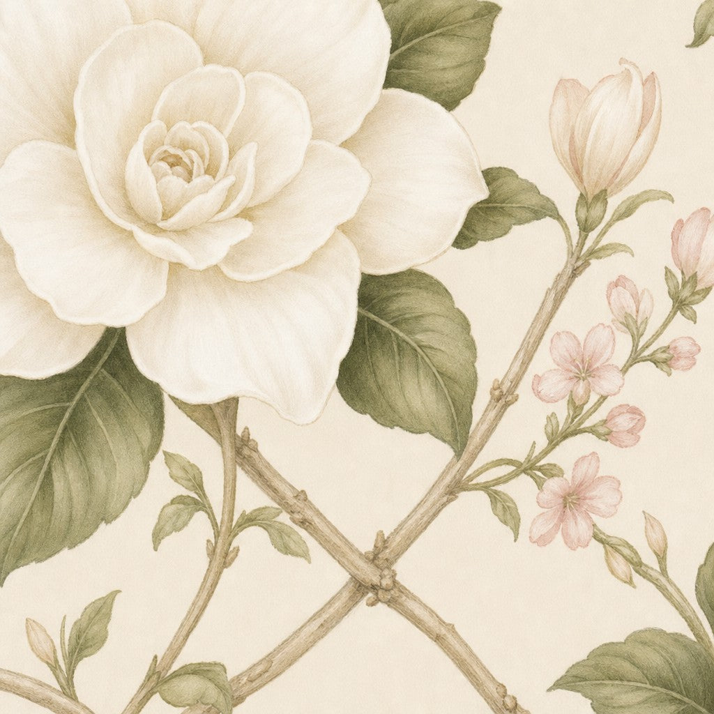 Cream Design Wallpaper Mural product view