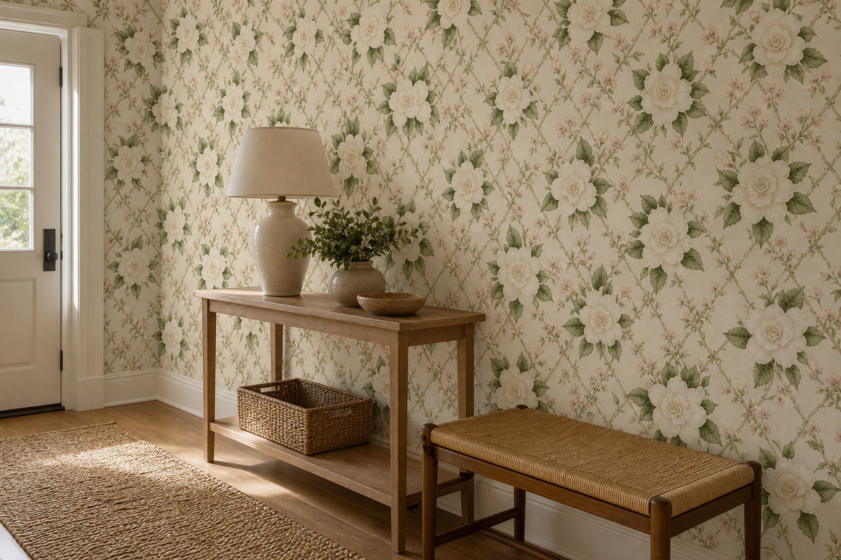 Cream Design Wallpaper Mural product view