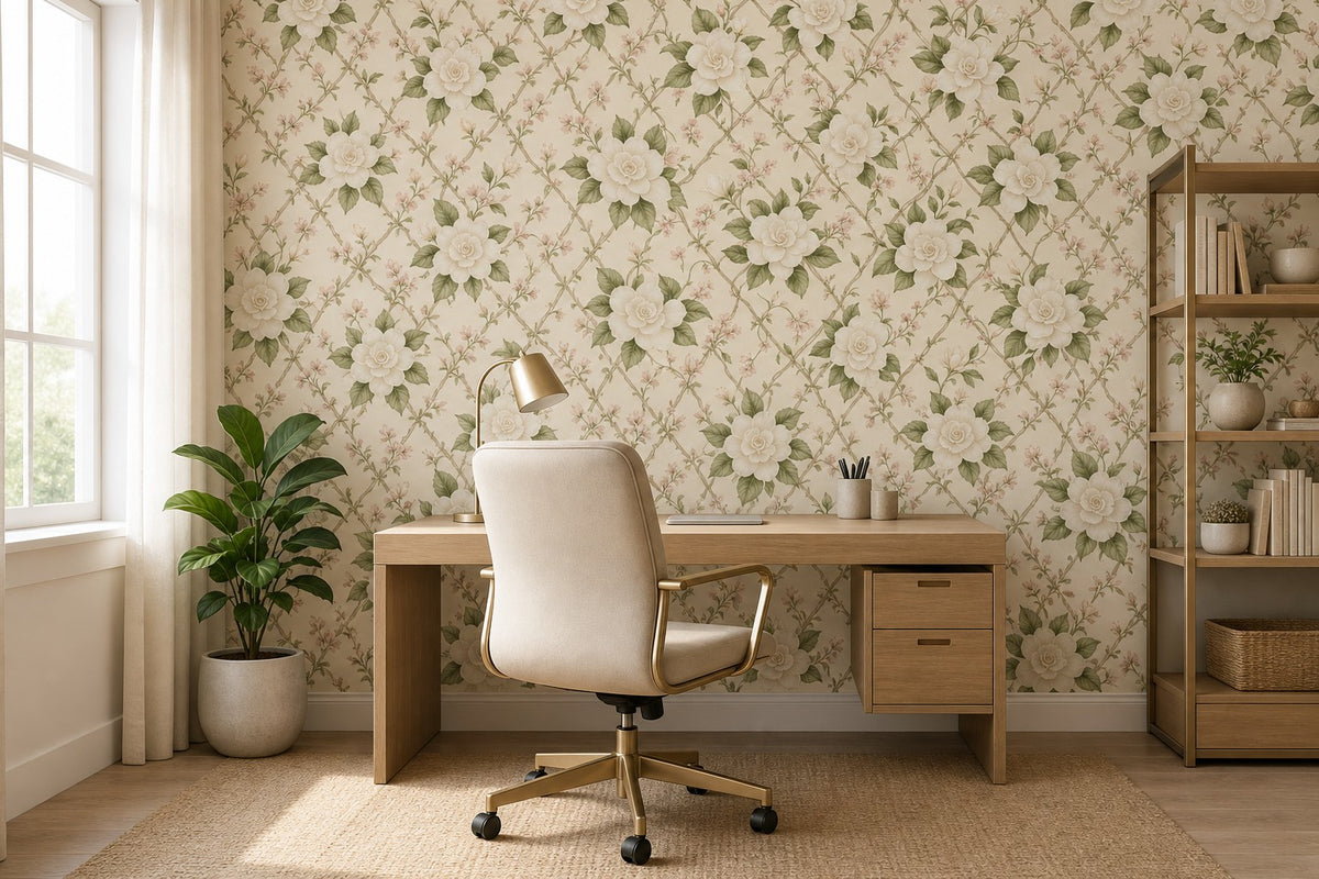 Cream Design Wallpaper Mural product view