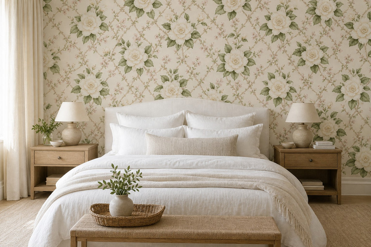 Cream Design Wallpaper Mural product view