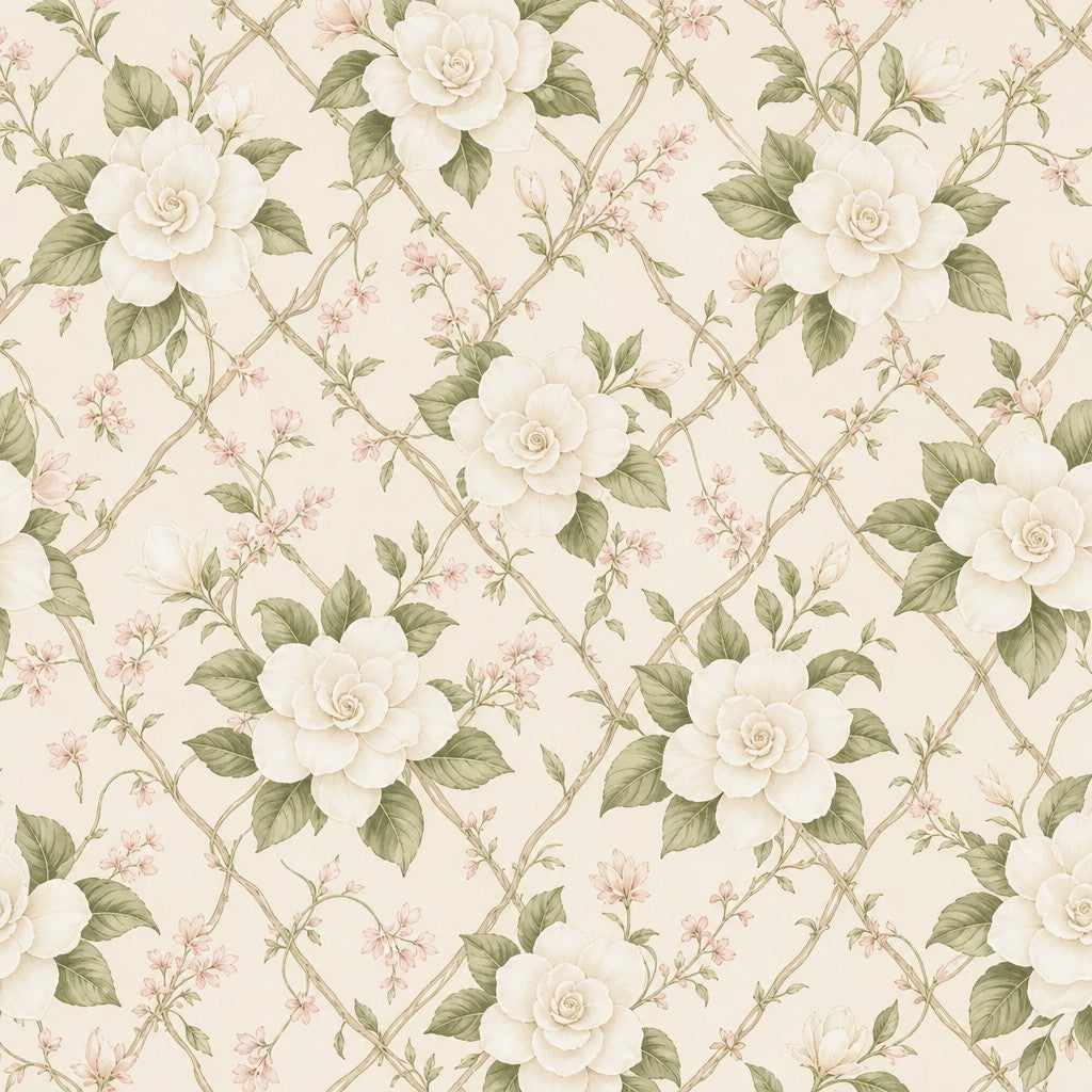 Cream Design Wallpaper Mural product view