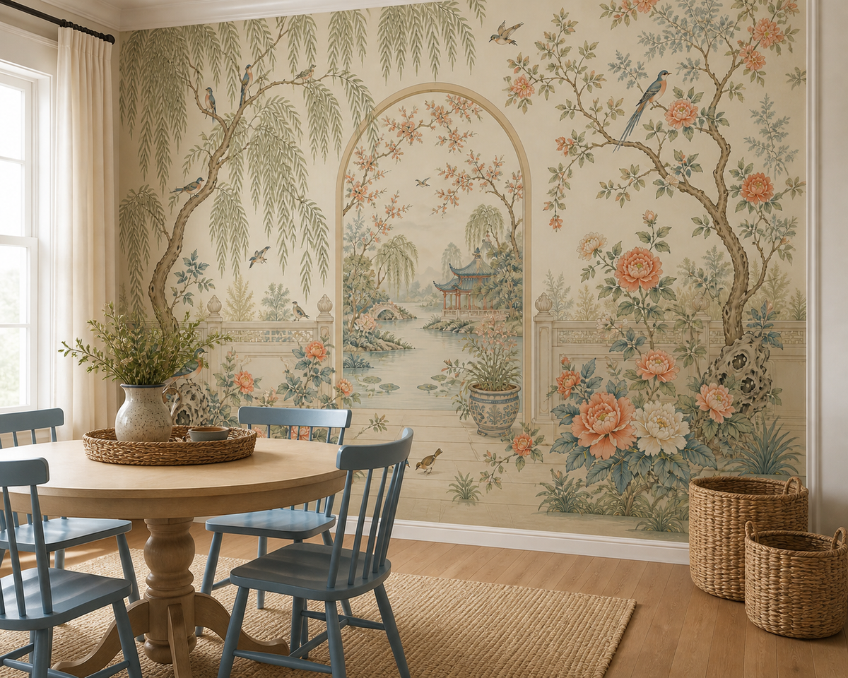 Cream Design Wallpaper Mural product view