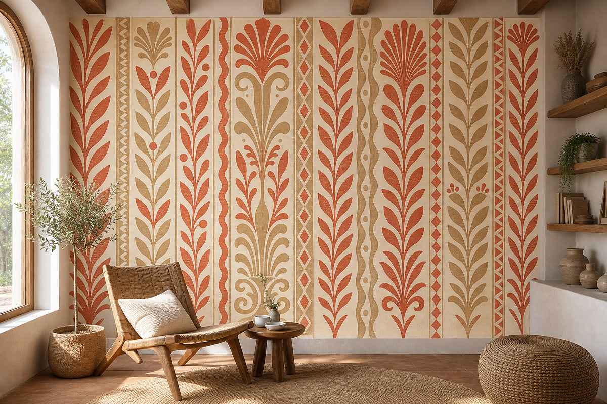 Cream Design Wallpaper Mural product view