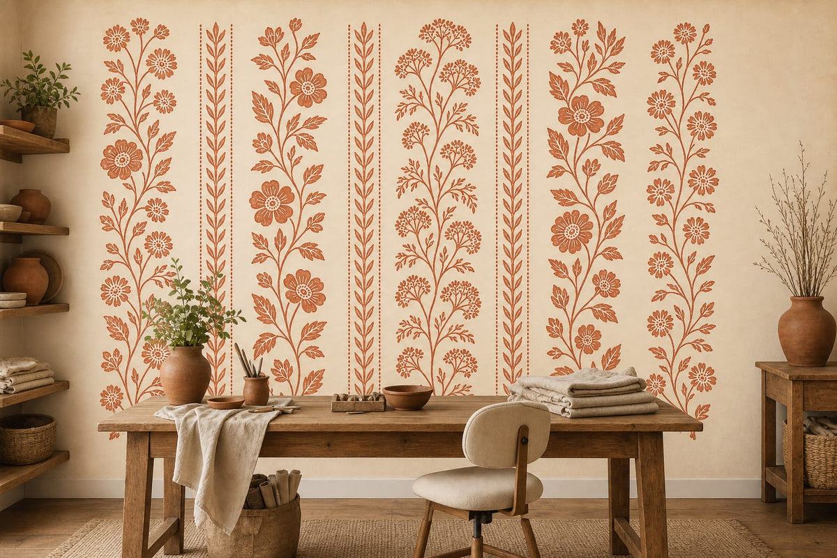 Cream Design Wallpaper Mural product view