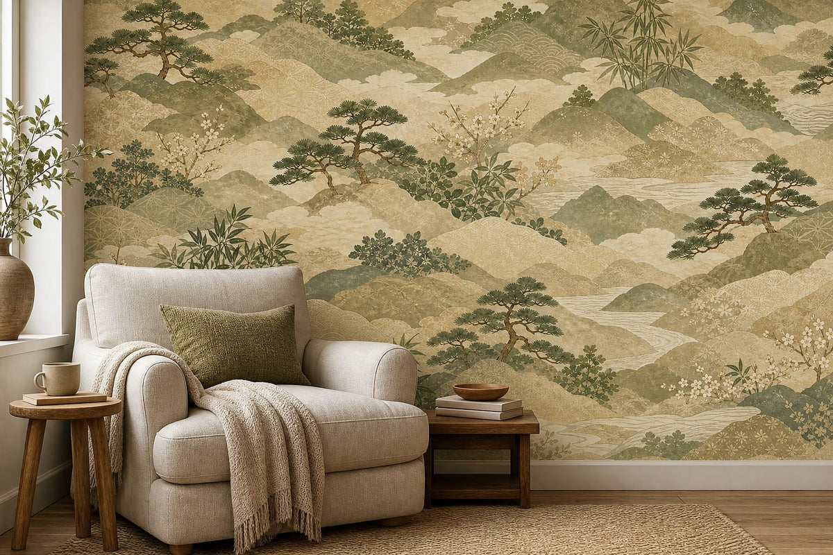 Cream Design Wallpaper Mural product view