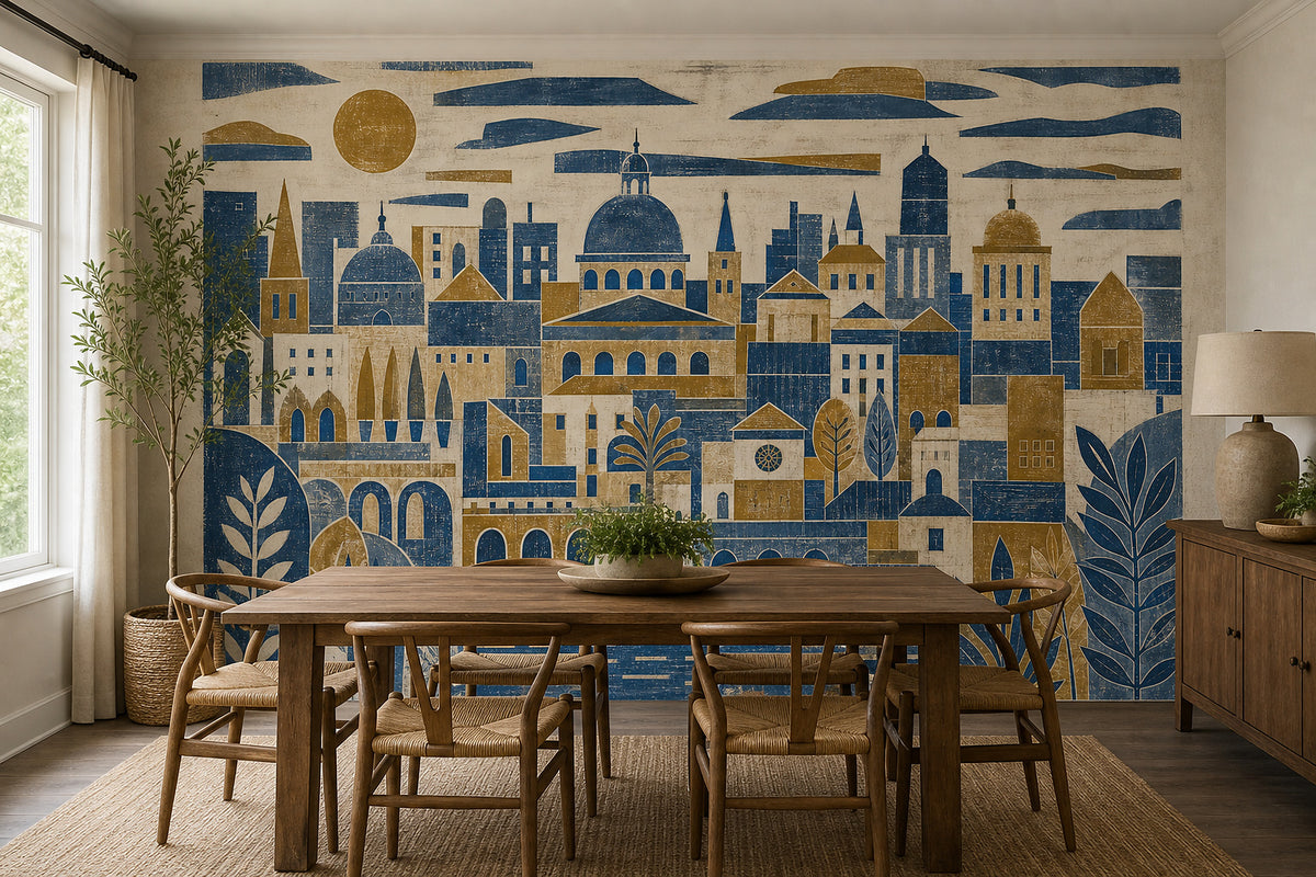 Cream Design Wallpaper Mural product view