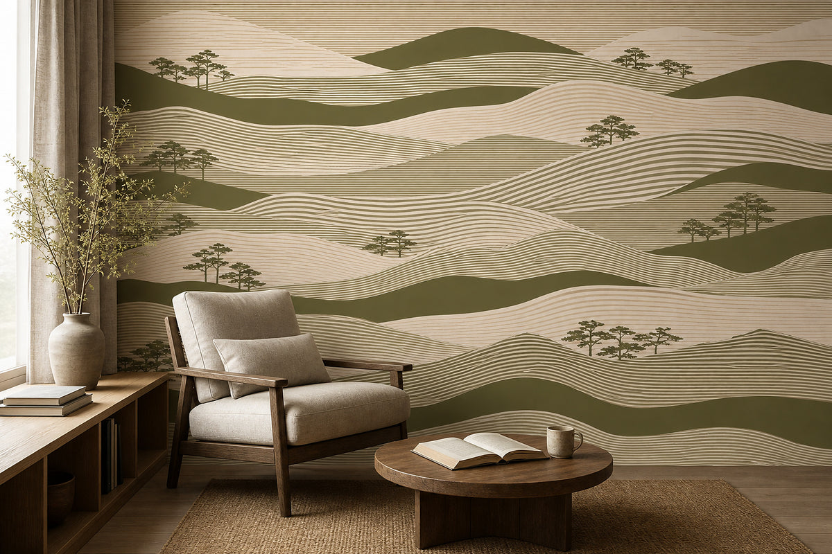 Cream Design Wallpaper Mural product view