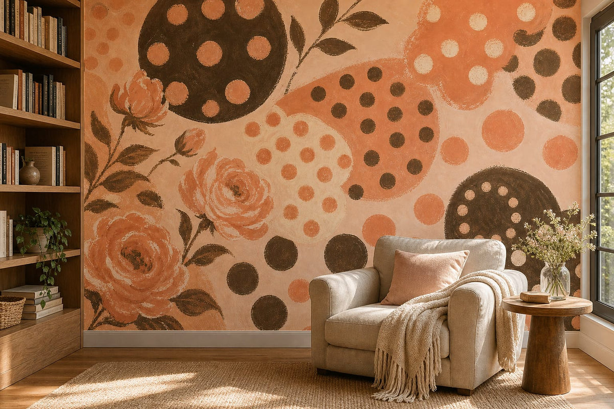 Cream Design Wallpaper Mural product view