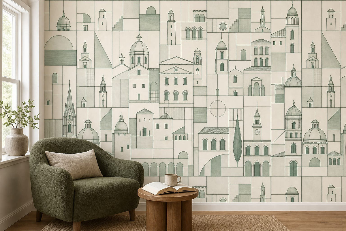 Cream Design Wallpaper Mural product view