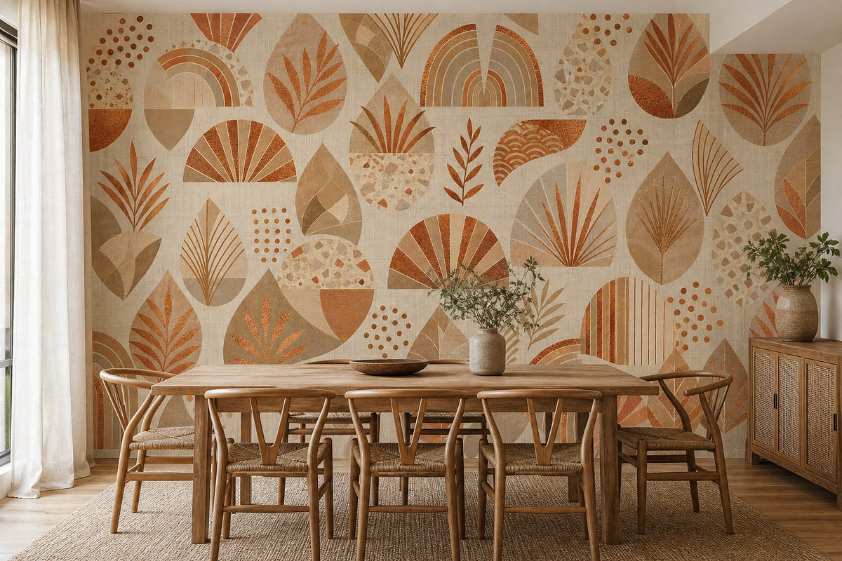 Cream Design Wallpaper Mural product view