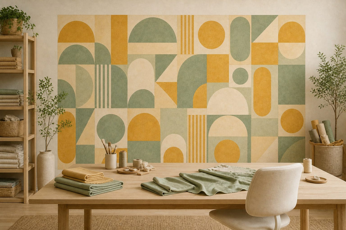 Cream Design Wallpaper Mural product view