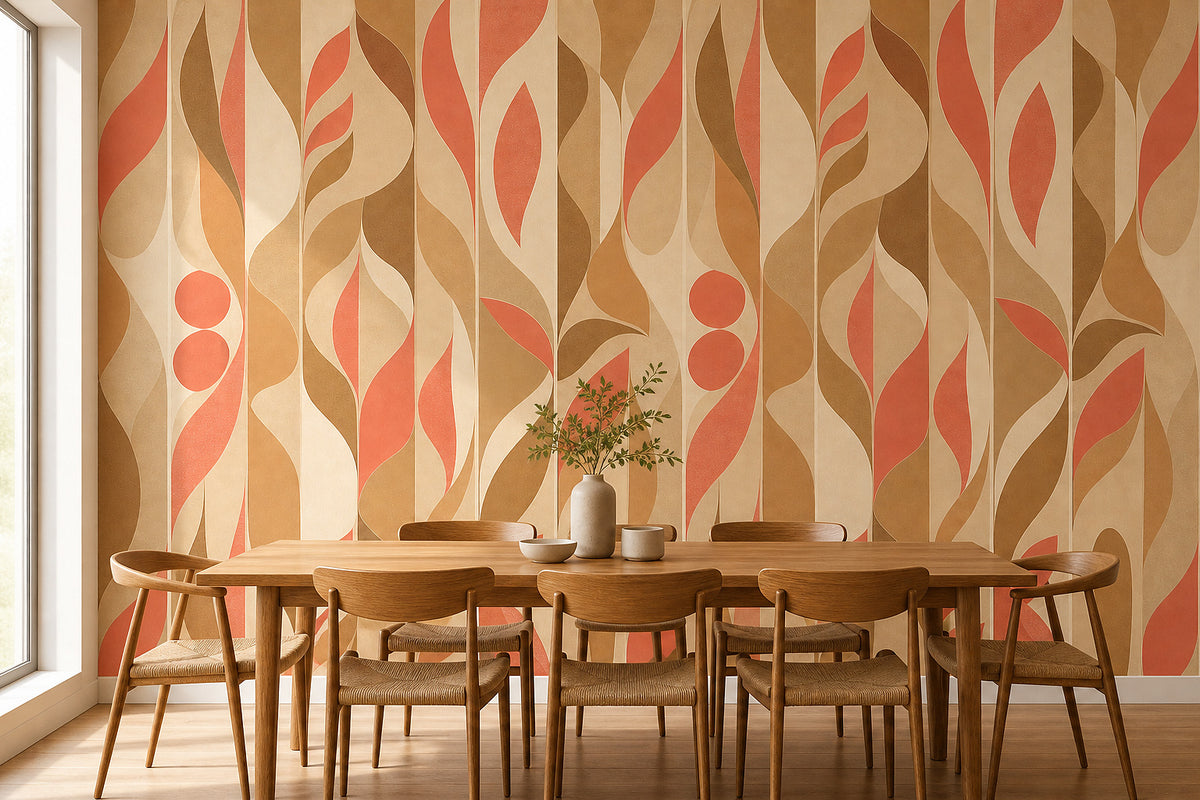 Cream Design Wallpaper Mural product view