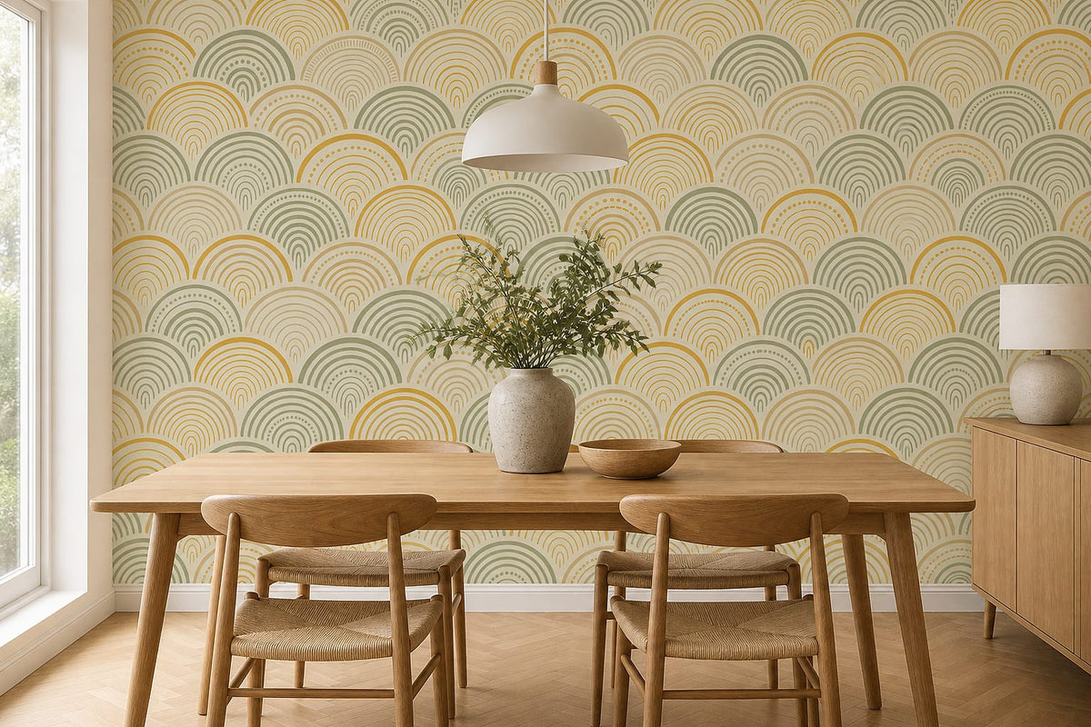 Cream Design Wallpaper Mural product view