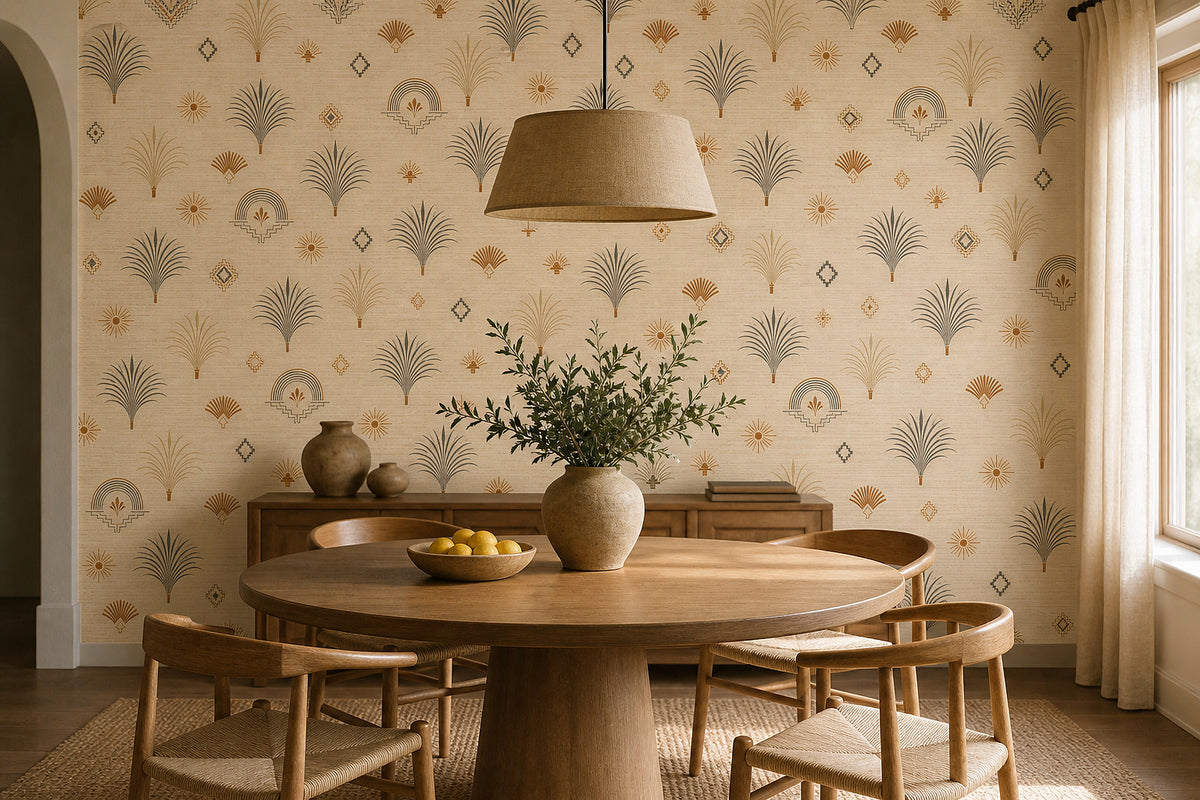 Cream Design Wallpaper Mural product view