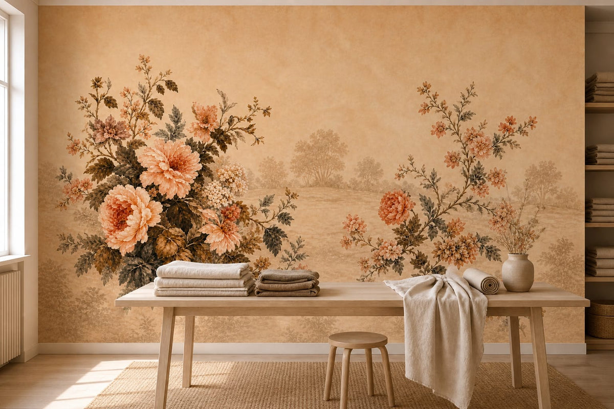 Cream Design Wallpaper Mural product view