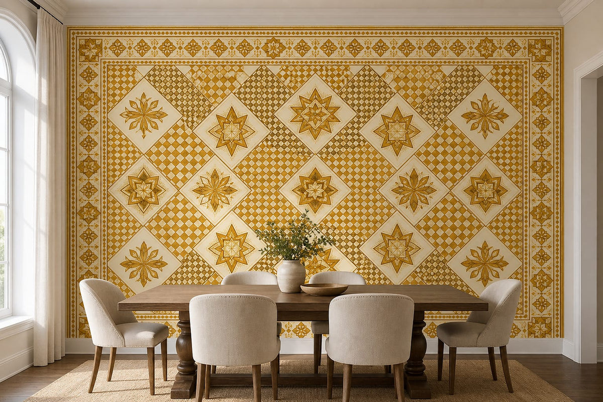 Cream Design Wallpaper Mural product view