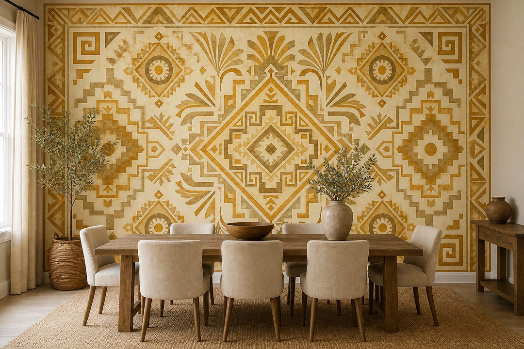 Cream Design Wallpaper Mural product view