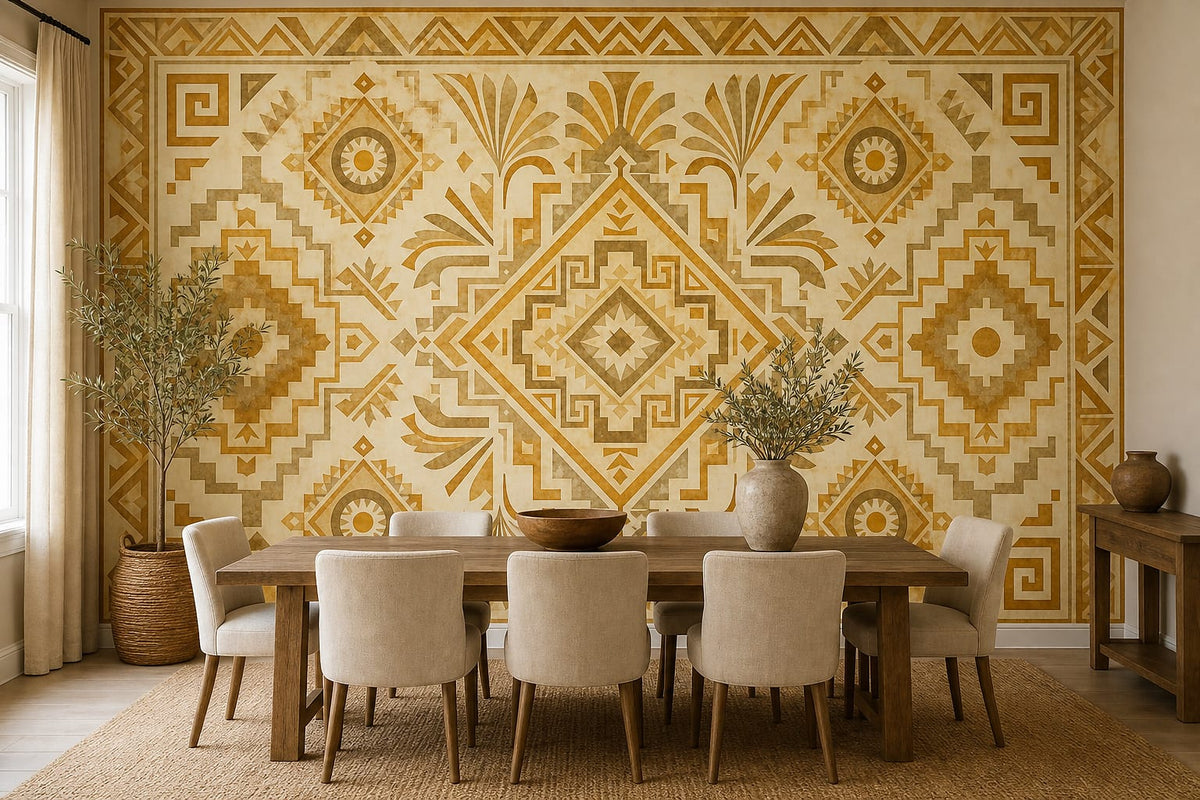 Cream Design Wallpaper Mural product view