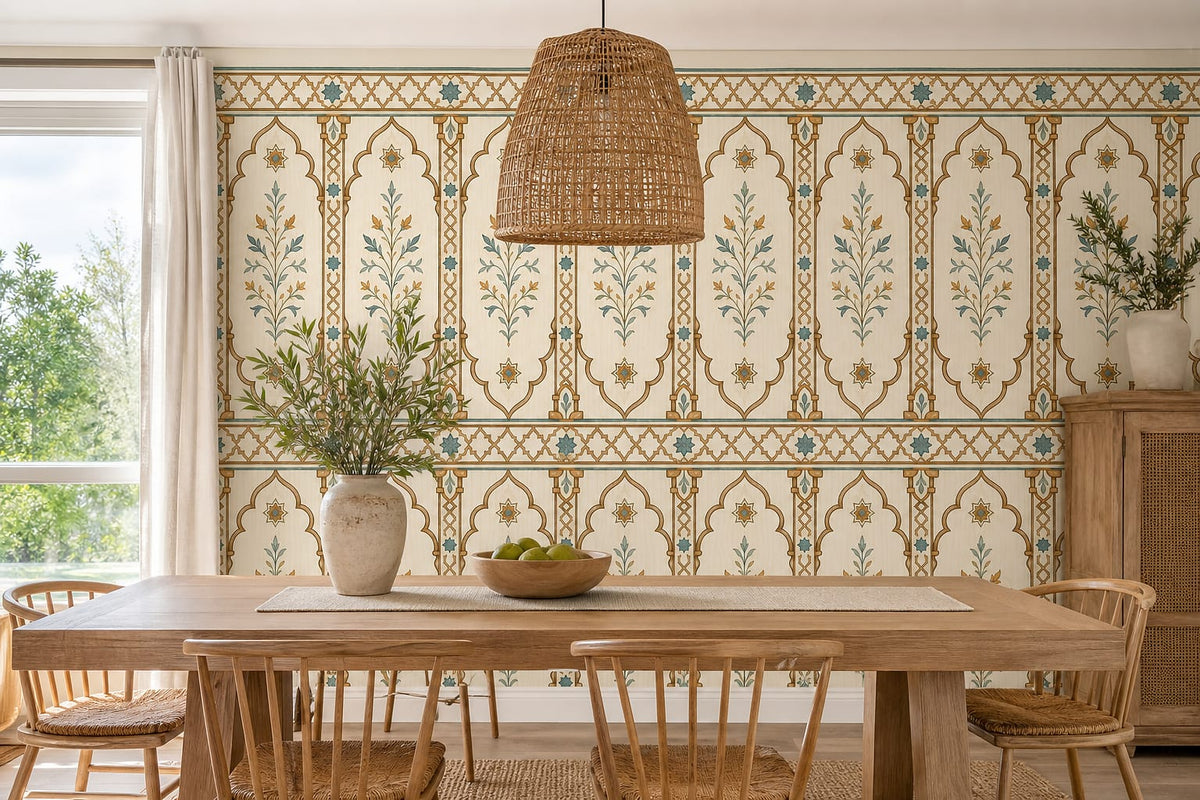Cream Design Wallpaper Mural product view