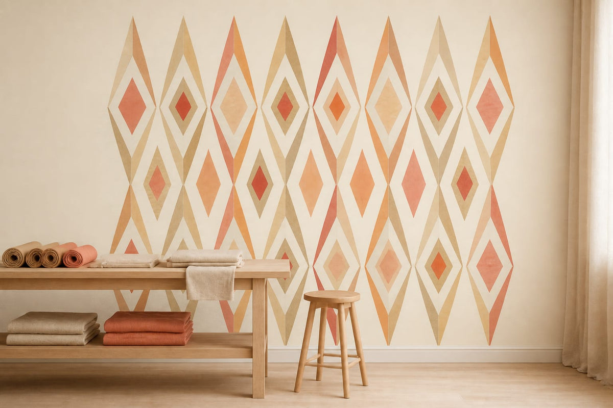 Cream Design Wallpaper Mural product view