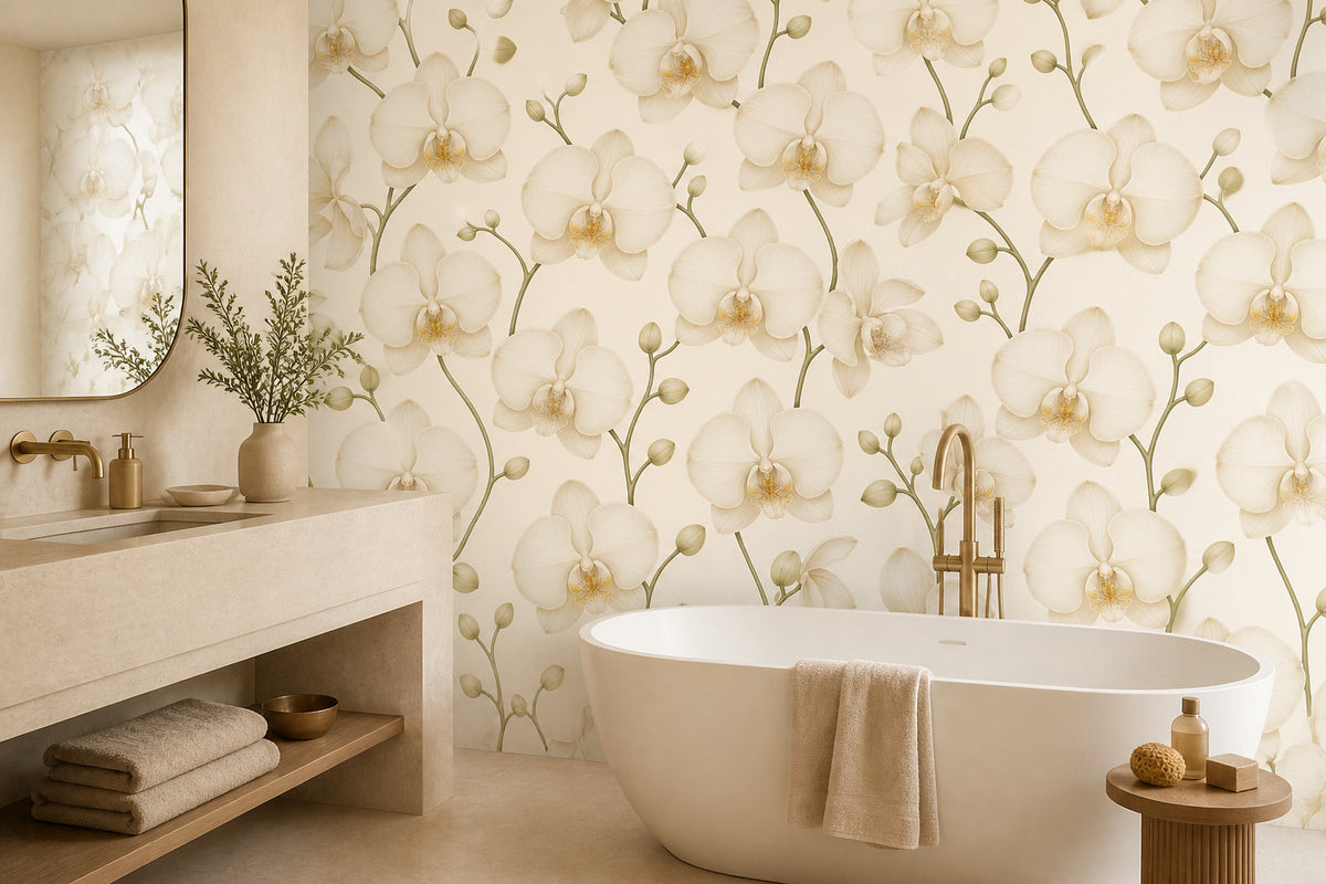 Cream Design Wallpaper Mural product view