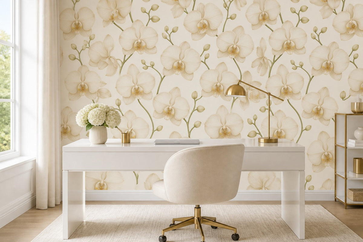 Cream Design Wallpaper Mural product view