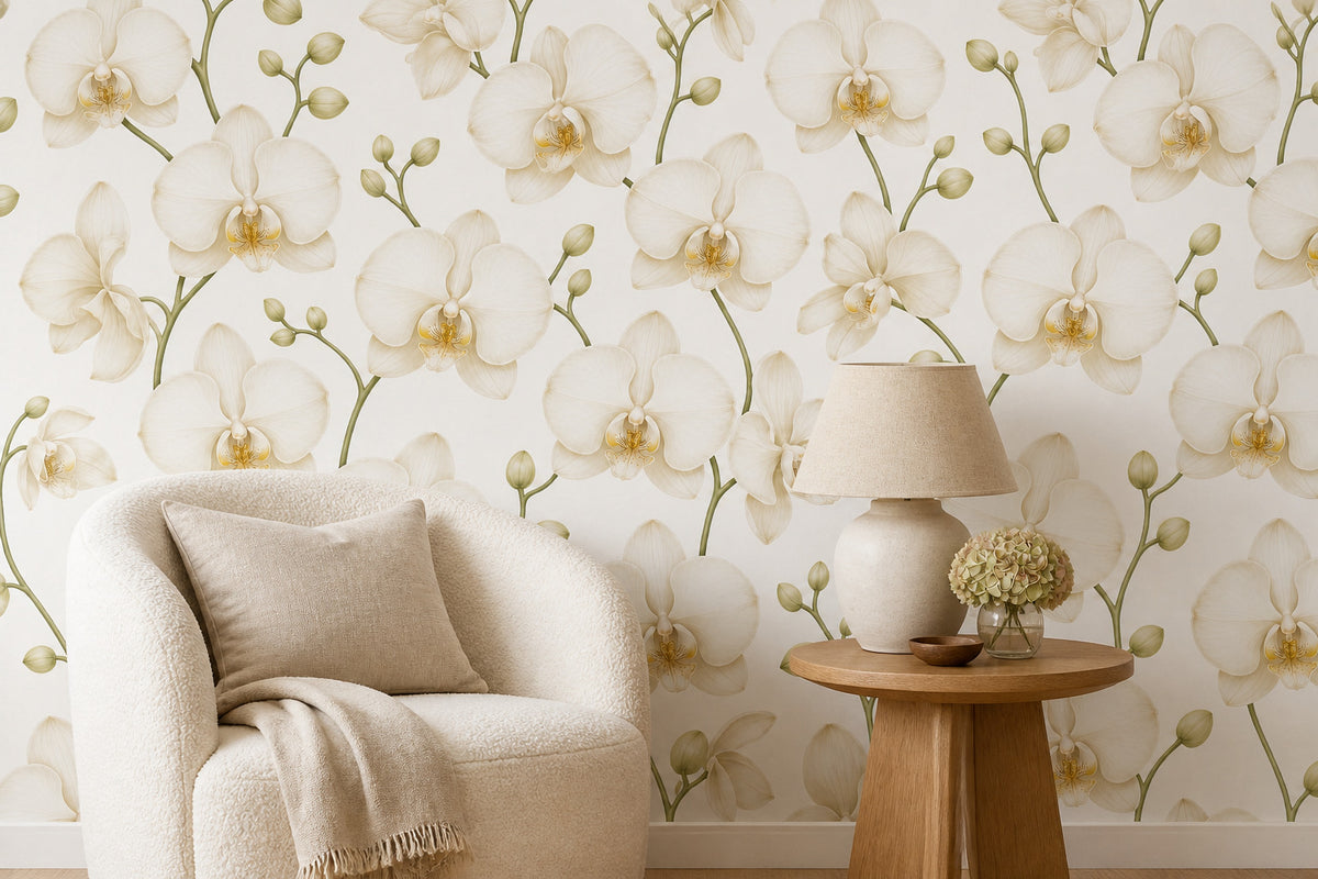 Cream Design Wallpaper Mural product view