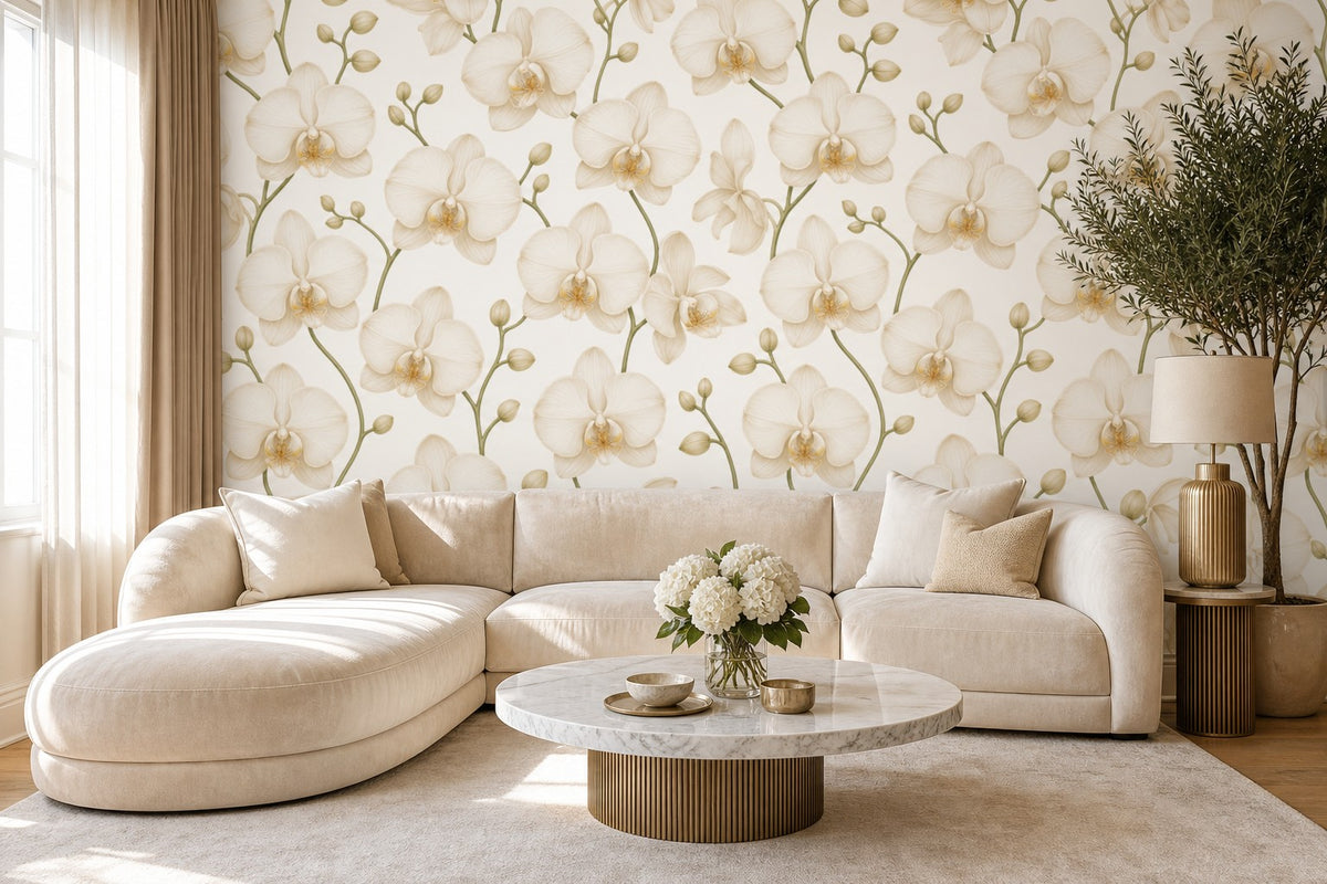 Cream Design Wallpaper Mural product view