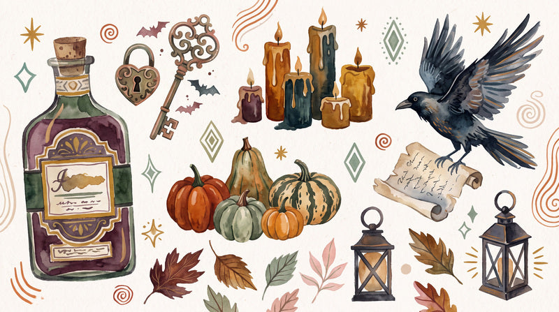 Cream Potion Pattern Halloween Wallpaper Mural
