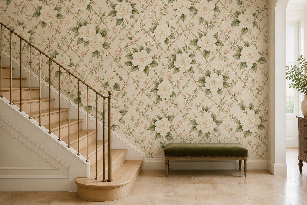Cream Design Wallpaper Mural product view