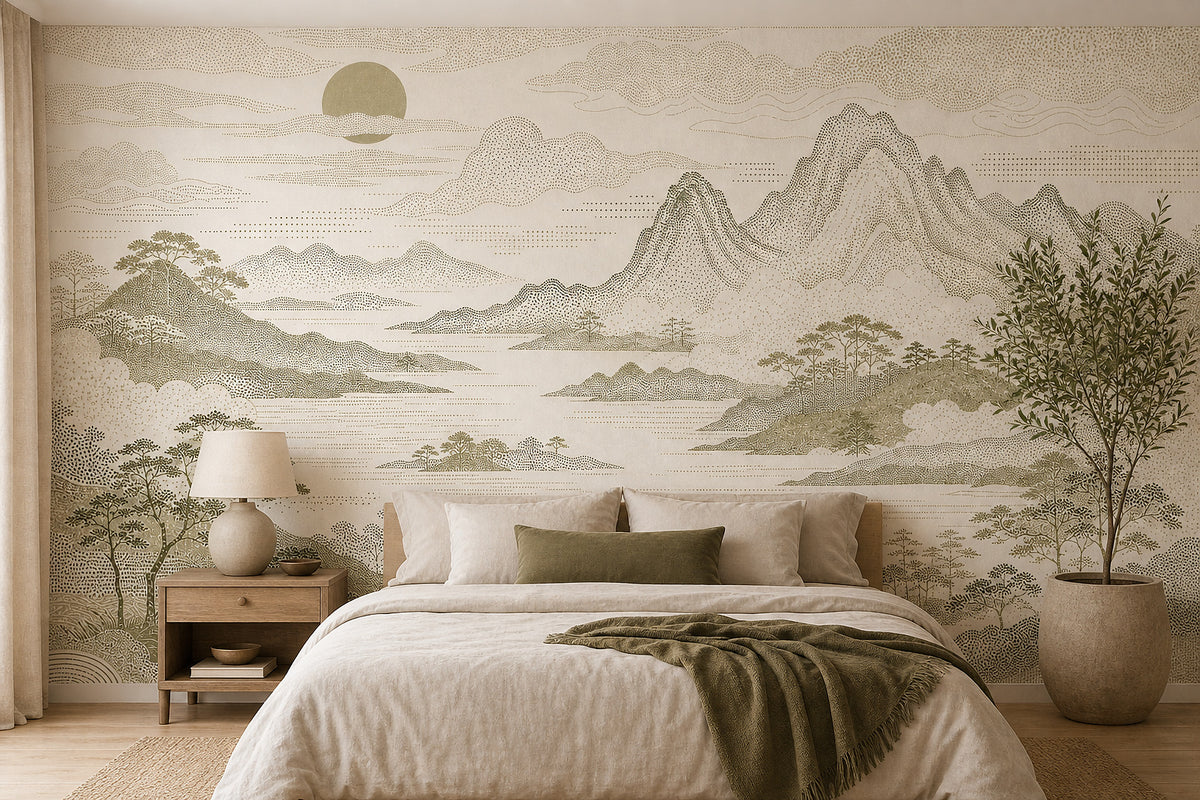 Cream Design Wallpaper Mural product view
