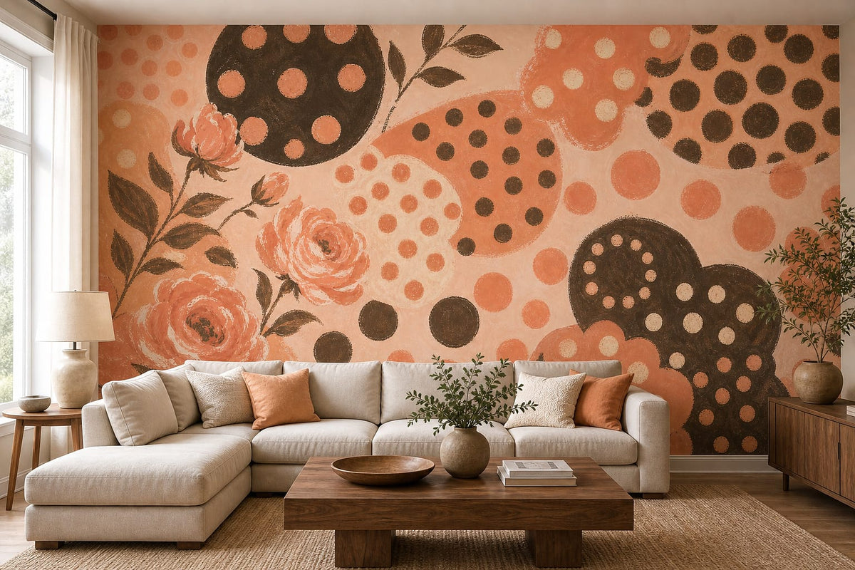 Cream Design Wallpaper Mural product view