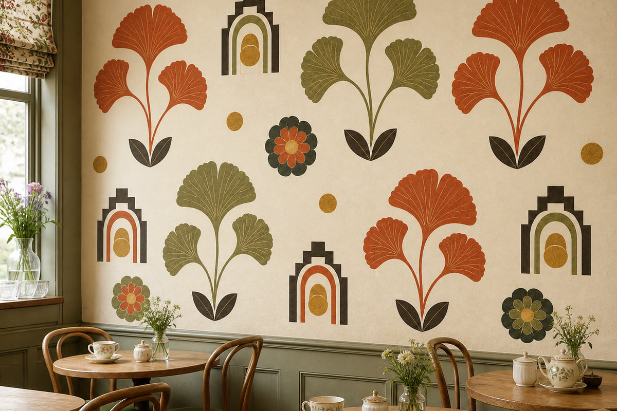 Cream Design Wallpaper Mural product view