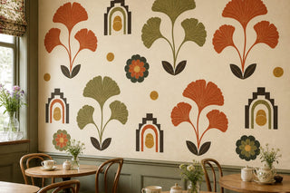 Cream Design Wallpaper Mural
