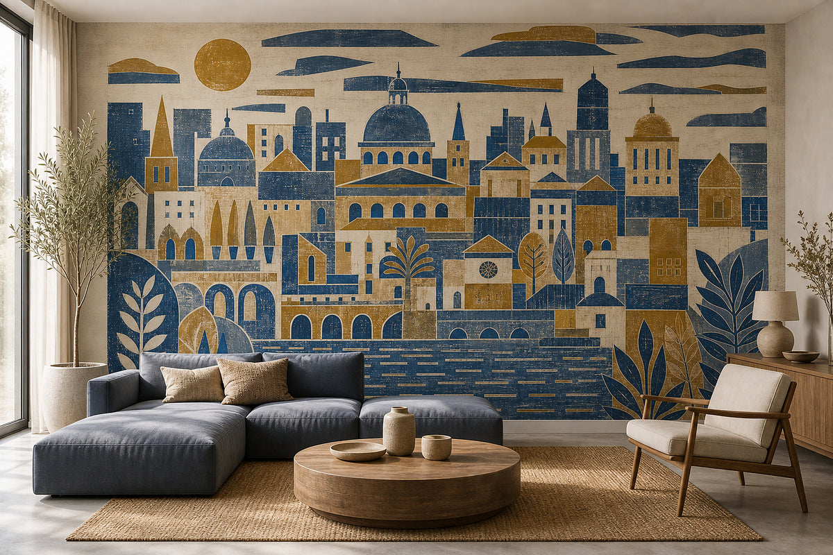 Cream Design Wallpaper Mural product view