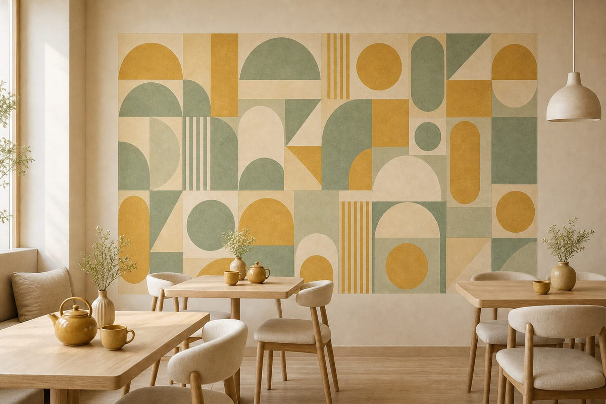 Cream Design Wallpaper Mural product view