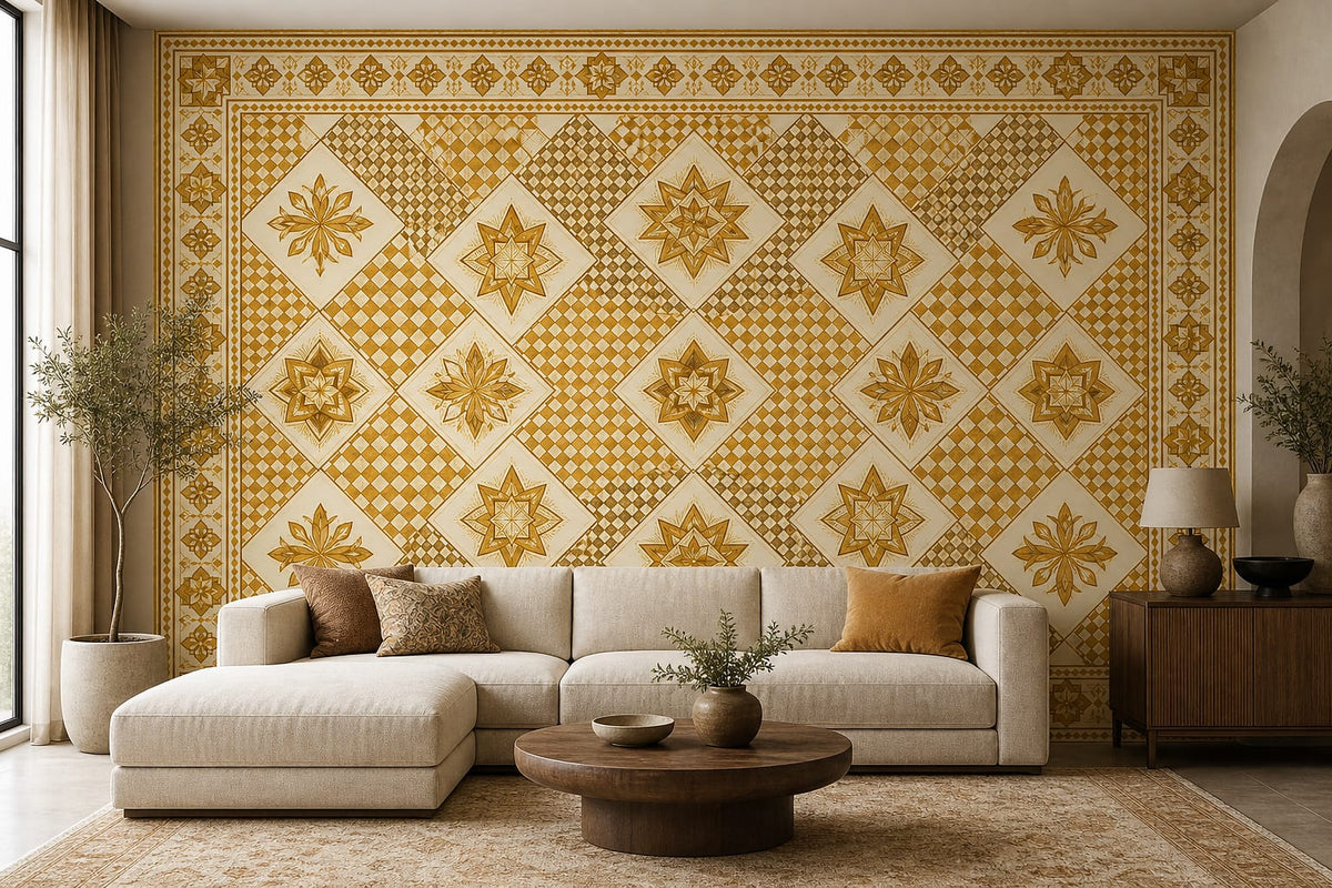 Cream Design Wallpaper Mural product view