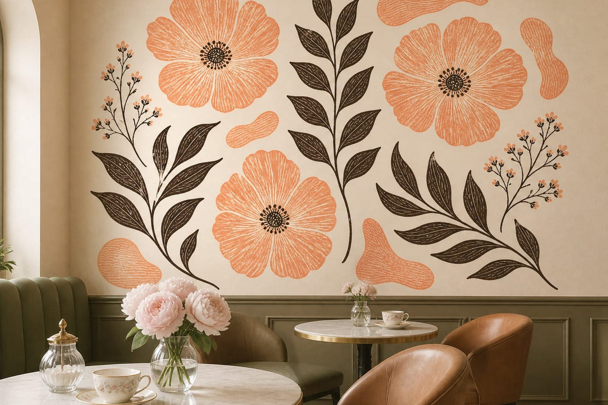 Cream Design Wallpaper Mural product view