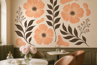 Cream Design Wallpaper Mural