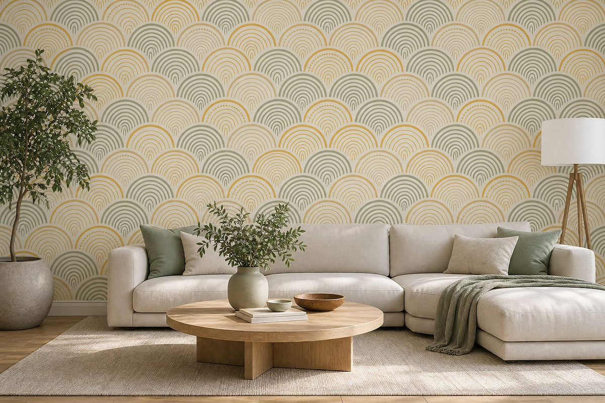 Cream Design Wallpaper Mural product view