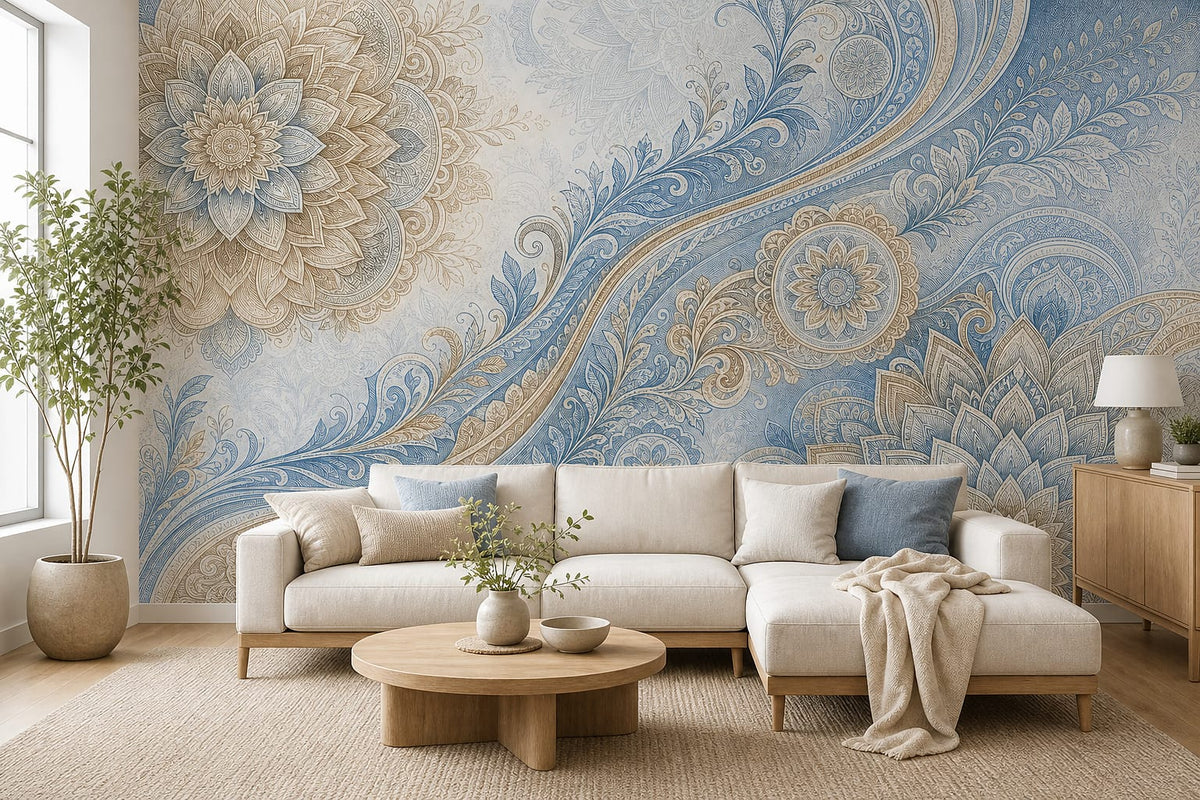 Cream Design Wallpaper Mural product view