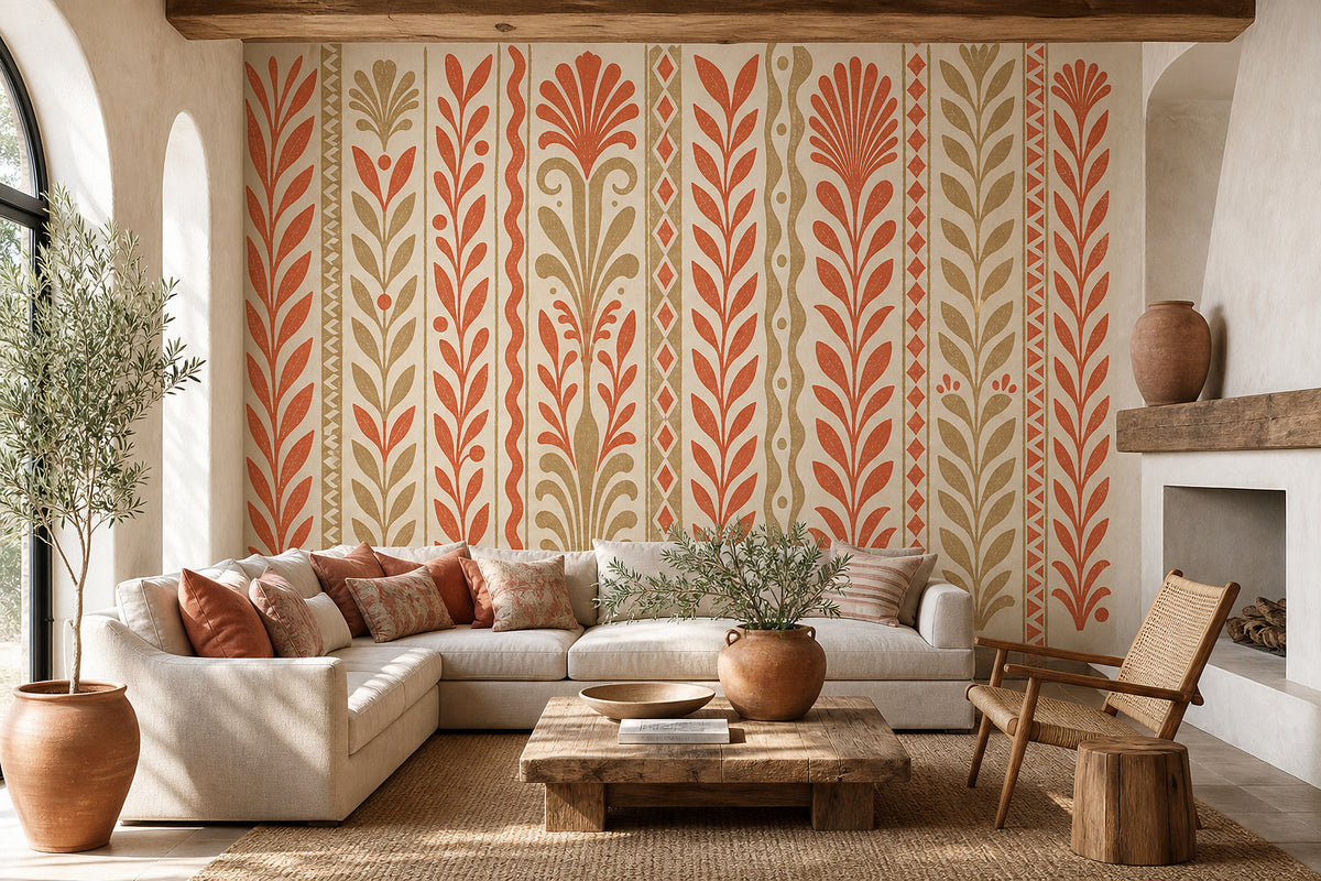 Cream Design Wallpaper Mural product view