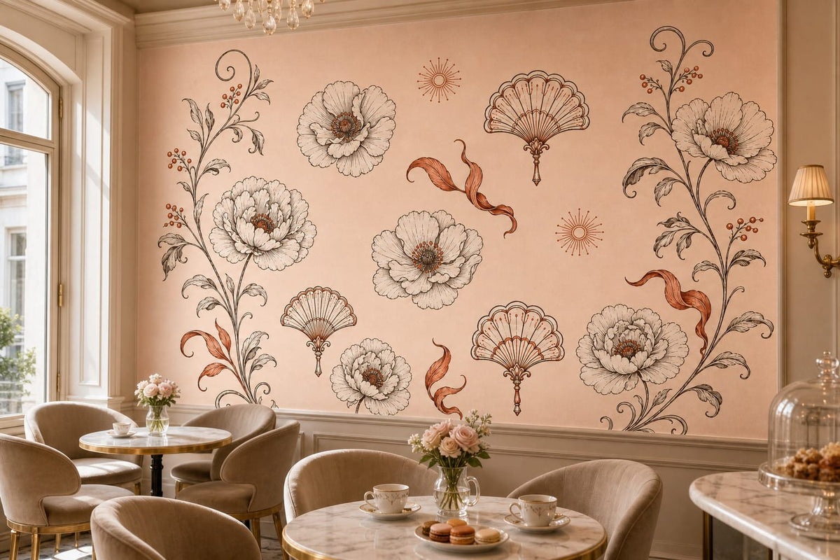 Cream Design Wallpaper Mural product view