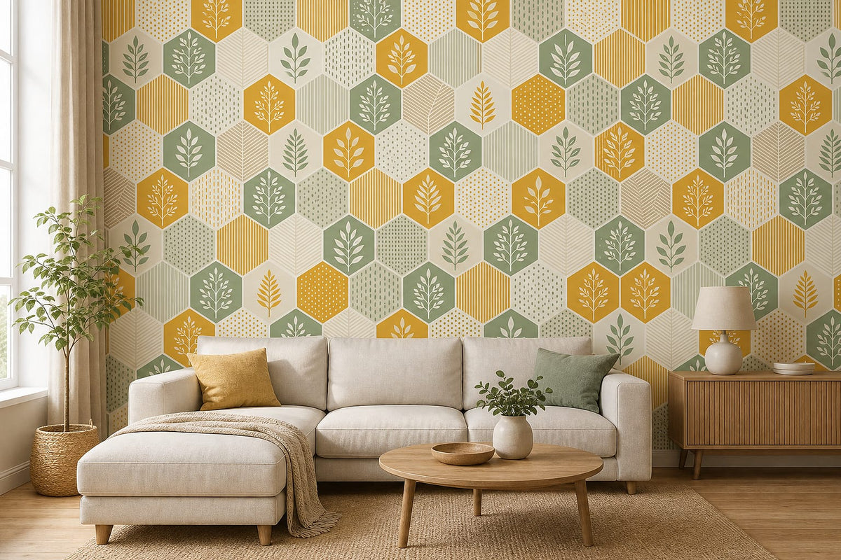 Cream Design Wallpaper Mural product view